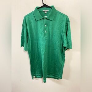 PETER MILLAR Men’s Green Polo Shirt 100% Cotton Size M